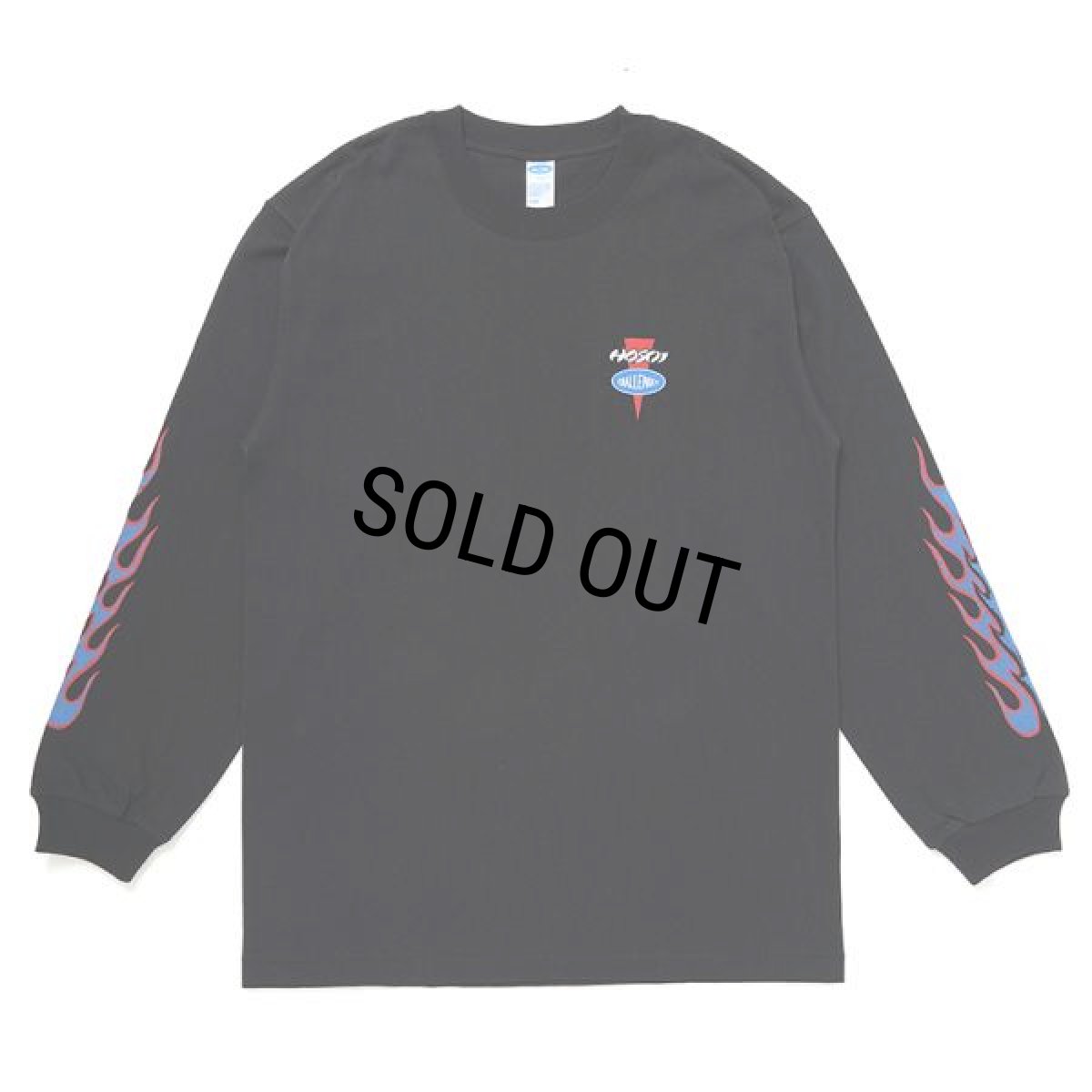 画像2: CHALLENGER/LOGO L/S TEE（×HOSOI）（BLACK）［プリント長袖T-24秋冬］ (2)