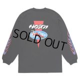 CHALLENGER/LOGO L/S TEE（×HOSOI）（BLACK）［プリント長袖T-24秋冬］