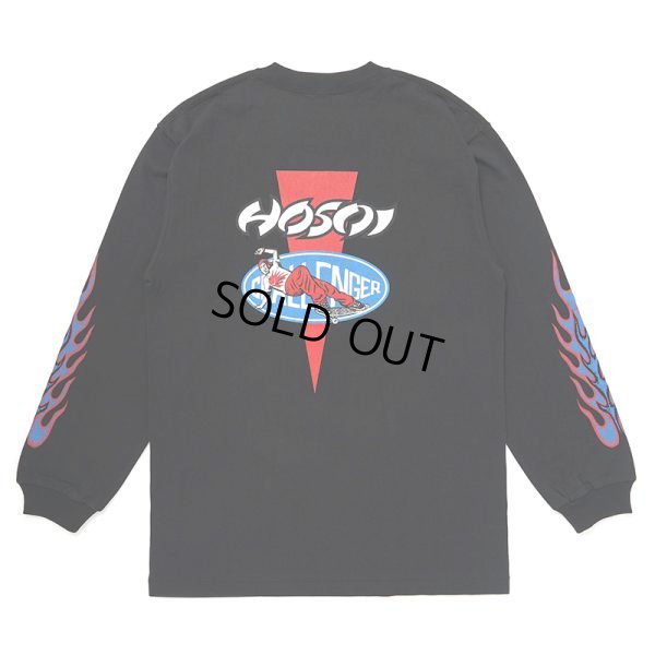 画像1: CHALLENGER/LOGO L/S TEE（×HOSOI）（BLACK）［プリント長袖T-24秋冬］