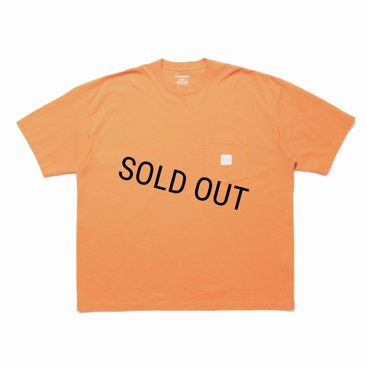 画像1: COOTIE PRODUCTIONS/Garment Dyed Error Fit S/S Tee（Orange）［エラーフィットポケT-24秋冬］ (1)