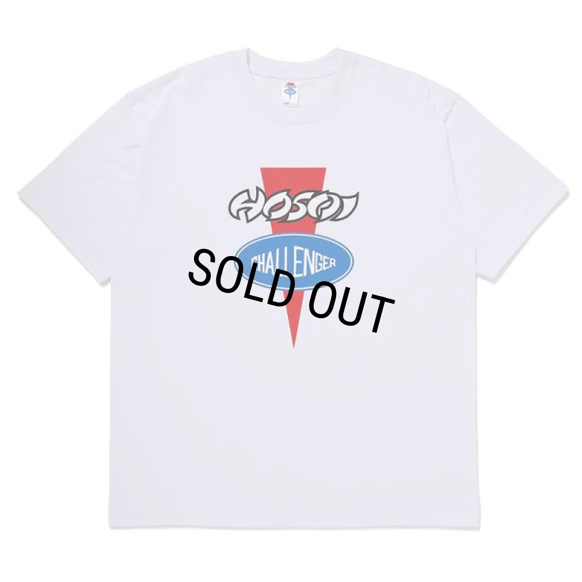画像1: CHALLENGER/FRONT LOGO TEE（×HOSOI）（WHITE）［プリントT-24秋冬］ (1)