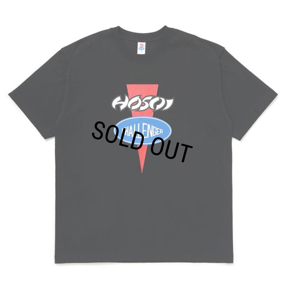 画像1: CHALLENGER/FRONT LOGO TEE（×HOSOI）（BLACK）［プリントT-24秋冬］ (1)