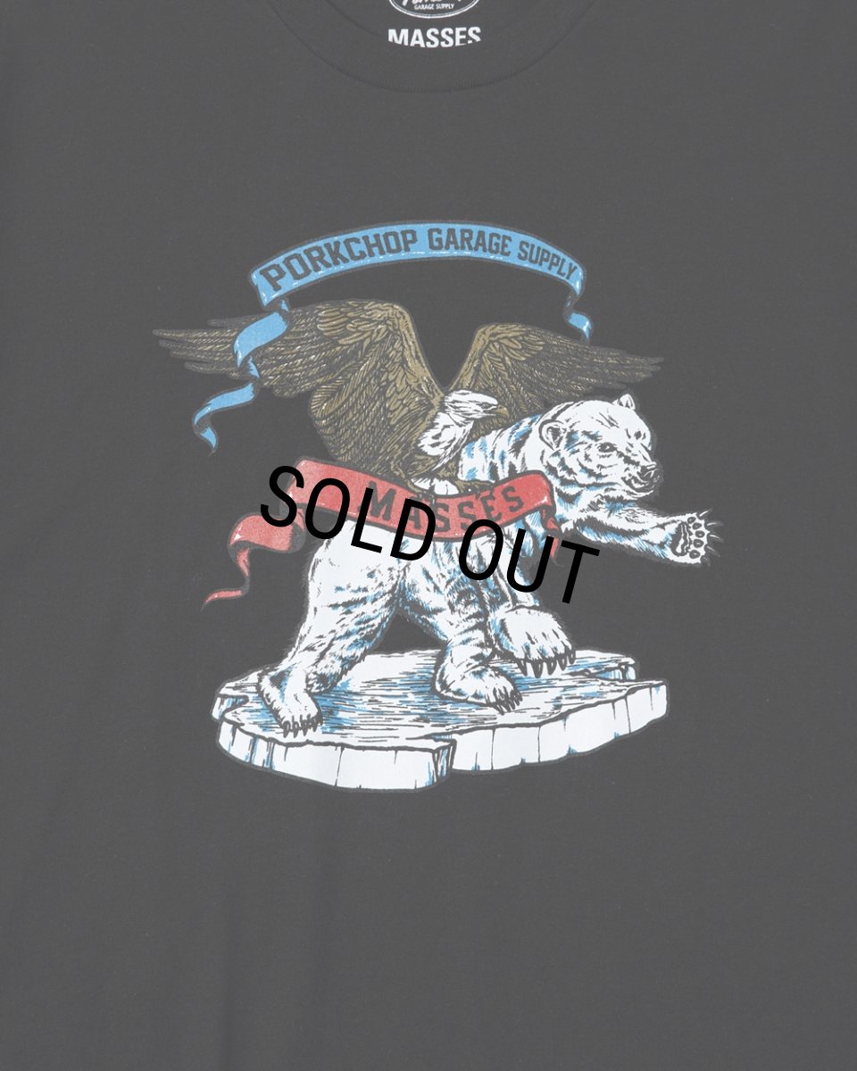 画像3: PORKCHOP/POLAR BEAR P（×MASSES）（BLACK）［プリントT-24秋冬］ (3)