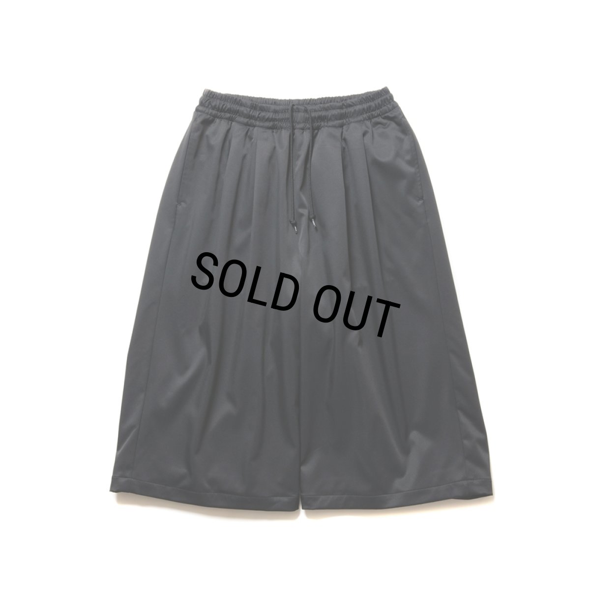 画像1: COOTIE PRODUCTIONS/Polyester Twill 2 Tuck Track Shorts（Black）［2タックトラックショーツ-24秋冬］ (1)