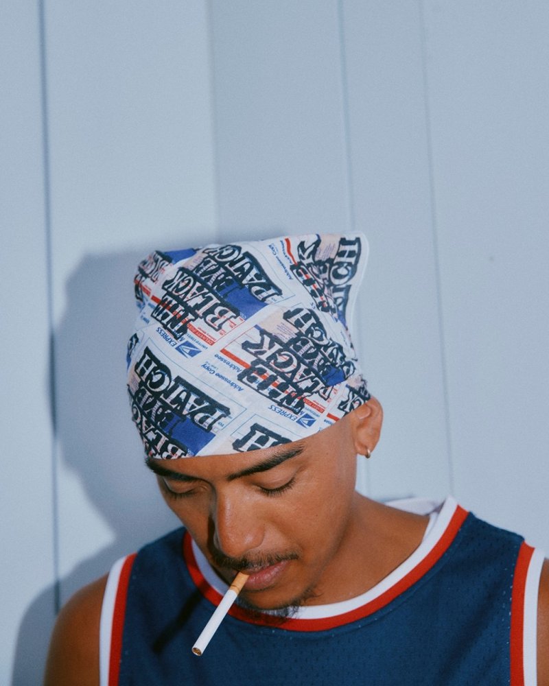 画像2: BlackEyePatch/PRIORITY LABEL PATTERNED BANDANA（MULTI）