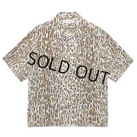 WACKO MARIA/LEOPARD HAWAIIAN SHIRT（BEIGE）［レオパードハワイアンシャツ-24秋冬］