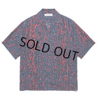WACKO MARIA/LEOPARD HAWAIIAN SHIRT（BLUE）［レオパードハワイアンシャツ-24秋冬］