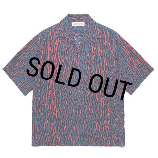 WACKO MARIA/LEOPARD HAWAIIAN SHIRT（BLUE）［レオパードハワイアン