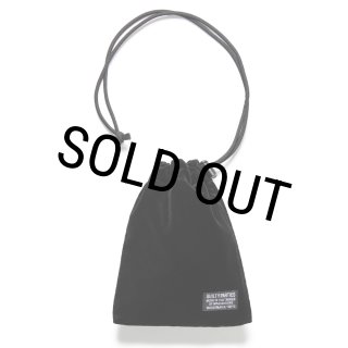 WACKO MARIA ブラックドローストリングバッグ WACKO MARIA DRAWSTRING BAG – NCNR ONLINE STORE