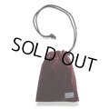 WACKO MARIA/VELVET DRAWSTRING BAG（BURGUNDY）［ドローストリングバッグ-24秋冬］