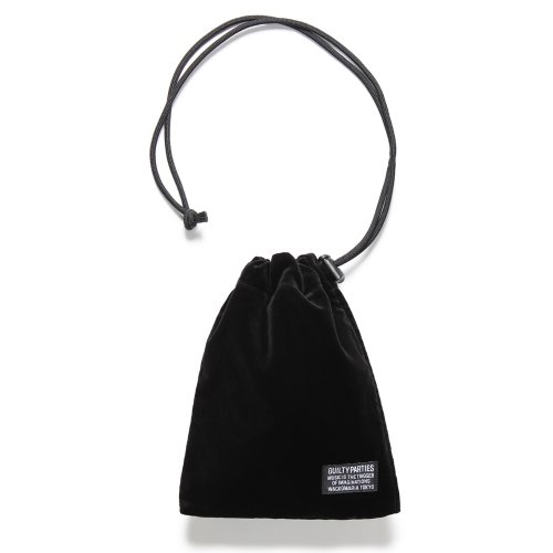 他の写真1: WACKO MARIA/VELVET DRAWSTRING BAG（BLACK）［ドローストリングバッグ-24秋冬］