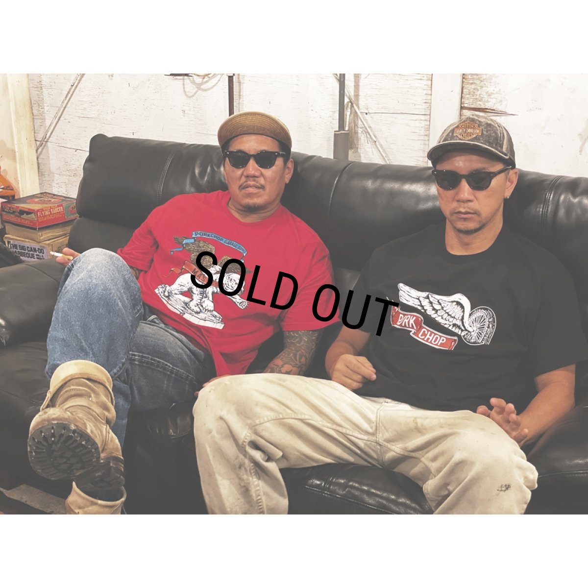 画像4: PORKCHOP/POLAR BEAR P（×MASSES）（BLACK）［プリントT-24秋冬］ (4)