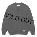 WACKO MARIA/COTTON KNIT CARDIGAN（BLACK）［コットンニットカーディガン-24秋冬］