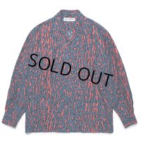 WACKO MARIA/LEOPARD HAWAIIAN SHIRT（BLUE）［レオパードハワイアンシャツ-24秋冬］