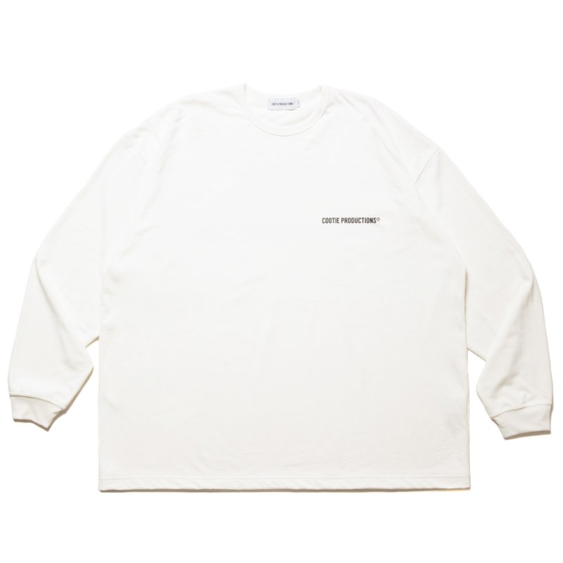 画像1: COOTIE PRODUCTIONS/Dry Tech Jersey Oversized L/S Tee（White）［ドライテックオーバーサイズ長袖T-24秋冬］