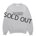 WACKO MARIA/MIDDLE WEIGHT CREW NECK SWEAT SHIRT（GRAY）［クルーネックスウェット-24秋冬］
