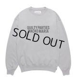 WACKO MARIA/MIDDLE WEIGHT CREW NECK SWEAT SHIRT（GRAY）［クルーネックスウェット-24秋冬］