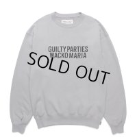 WACKO MARIA/MIDDLE WEIGHT CREW NECK SWEAT SHIRT（GRAY）［クルーネックスウェット-24秋冬］