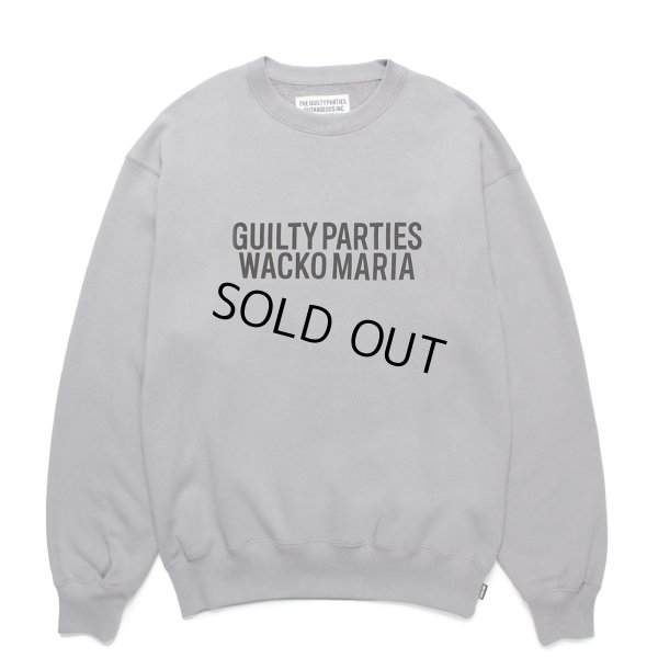 画像1: WACKO MARIA/MIDDLE WEIGHT CREW NECK SWEAT SHIRT（GRAY）［クルーネックスウェット-24秋冬］