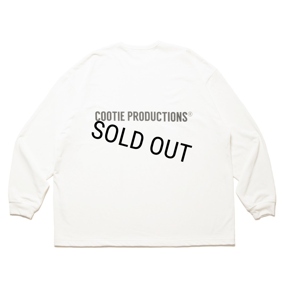 画像1: COOTIE PRODUCTIONS/Dry Tech Jersey Oversized L/S Tee（White）［ドライテックオーバーサイズ長袖T-24秋冬］ (1)