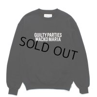 WACKO MARIA/MIDDLE WEIGHT CREW NECK SWEAT SHIRT（BLACK）［クルーネックスウェット-24秋冬］
