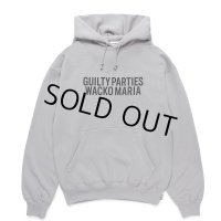 WACKO MARIA/MIDDLE WEIGHT PULL OVER HOODED SWEAT SHIRT（GRAY）［プルオーバーパーカー-24秋冬］