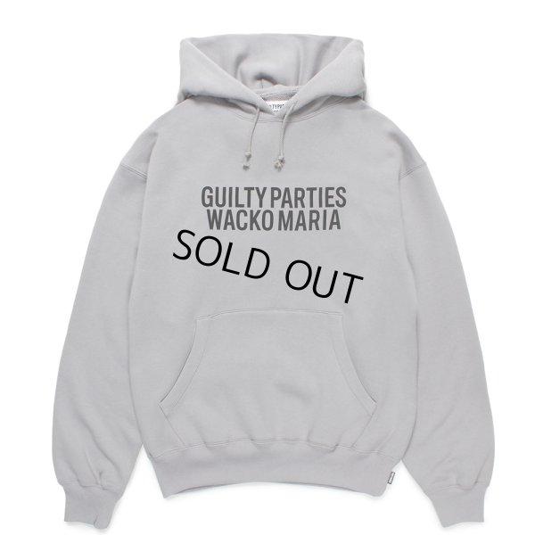 画像1: WACKO MARIA/MIDDLE WEIGHT PULL OVER HOODED SWEAT SHIRT（GRAY）［プルオーバーパーカー-24秋冬］