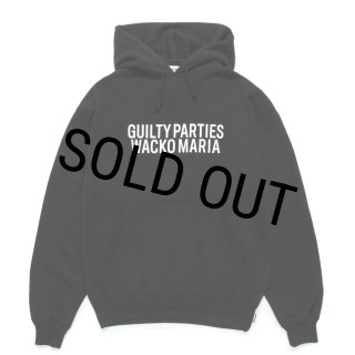 WACKO MARIA/MIDDLE WEIGHT PULL OVER HOODED SWEAT SHIRT（BLACK