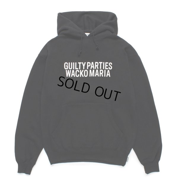 画像1: WACKO MARIA/MIDDLE WEIGHT PULL OVER HOODED SWEAT SHIRT（BLACK）［プルオーバーパーカー-24秋冬］