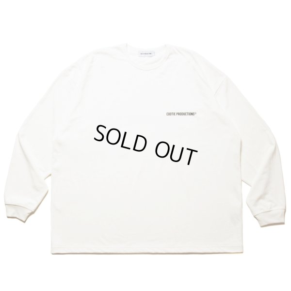 画像2: COOTIE PRODUCTIONS/Dry Tech Jersey Oversized L/S Tee（White）［ドライテックオーバーサイズ長袖T-24秋冬］