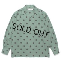 WACKO MARIA/DOTS HAWAIIAN SHIRT（GREEN）［ドットハワイアンシャツ-24秋冬］