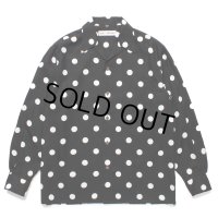 WACKO MARIA/DOTS HAWAIIAN SHIRT（BLACK）［ドットハワイアンシャツ-24秋冬］