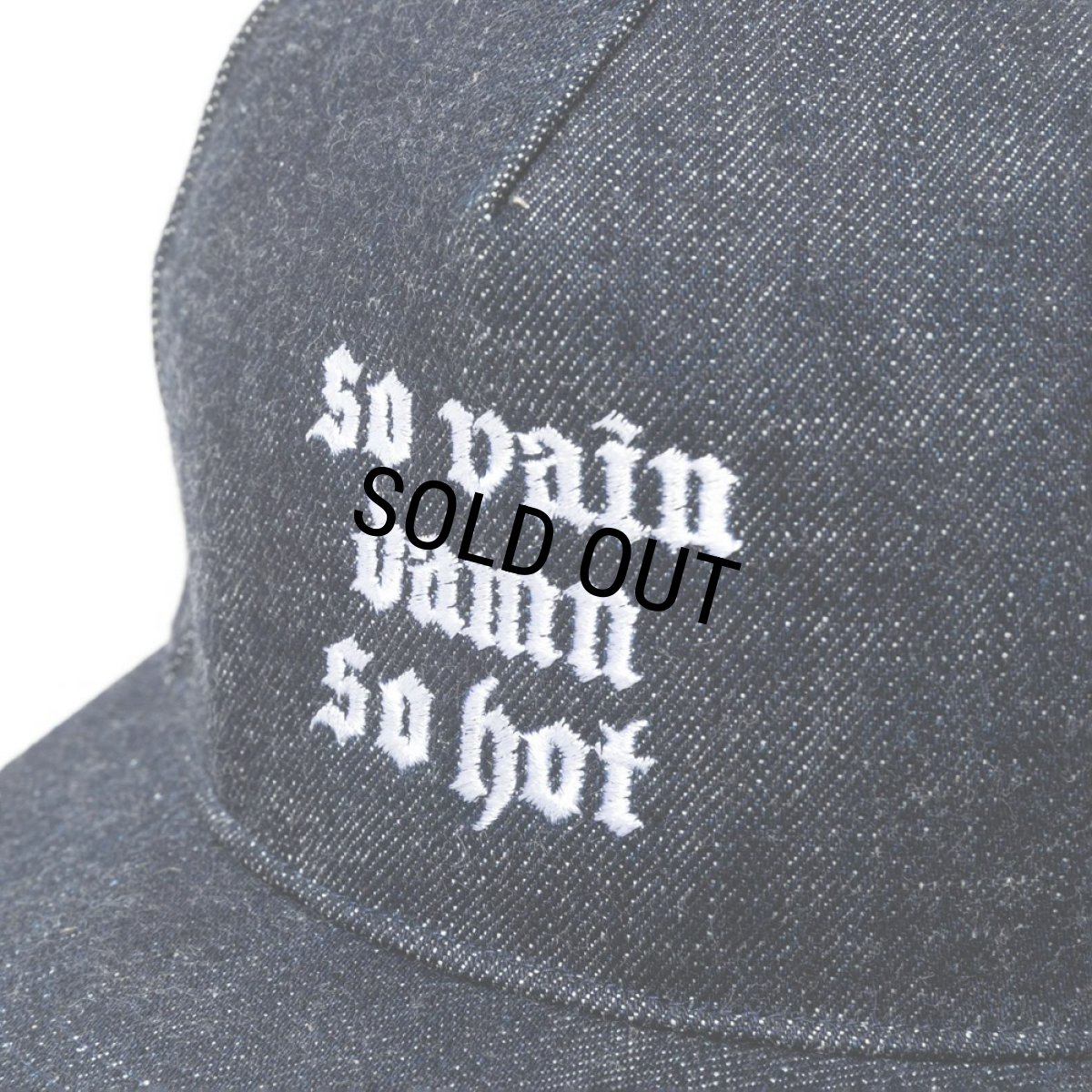 画像4: CALEE/"S.V.D.S.H" DENIM CAP（INDIGO BLUE）［デニムキャップ-24秋冬］ (4)