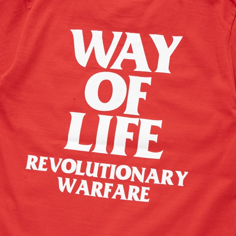 画像2: RATS/BOX LOGO WAY OF LIFE TEE（RED）［プリントT-24秋冬］