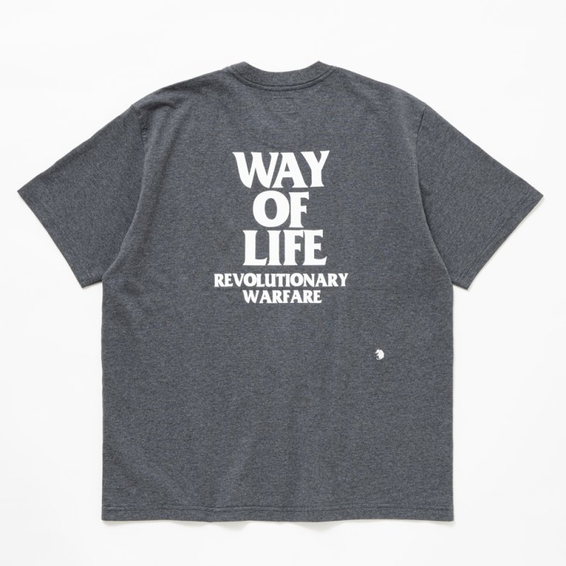 画像2: RATS/BOX LOGO WAY OF LIFE TEE（CHARCOAL）［プリントT-24秋冬］