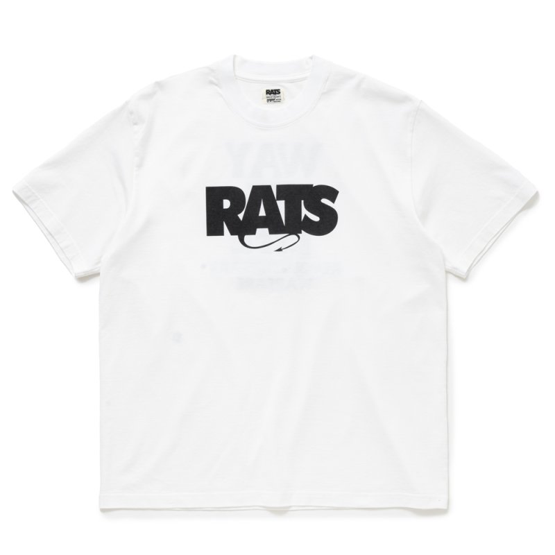画像1: RATS/BOX LOGO WAY OF LIFE TEE（WHITE）［プリントT-24秋冬］