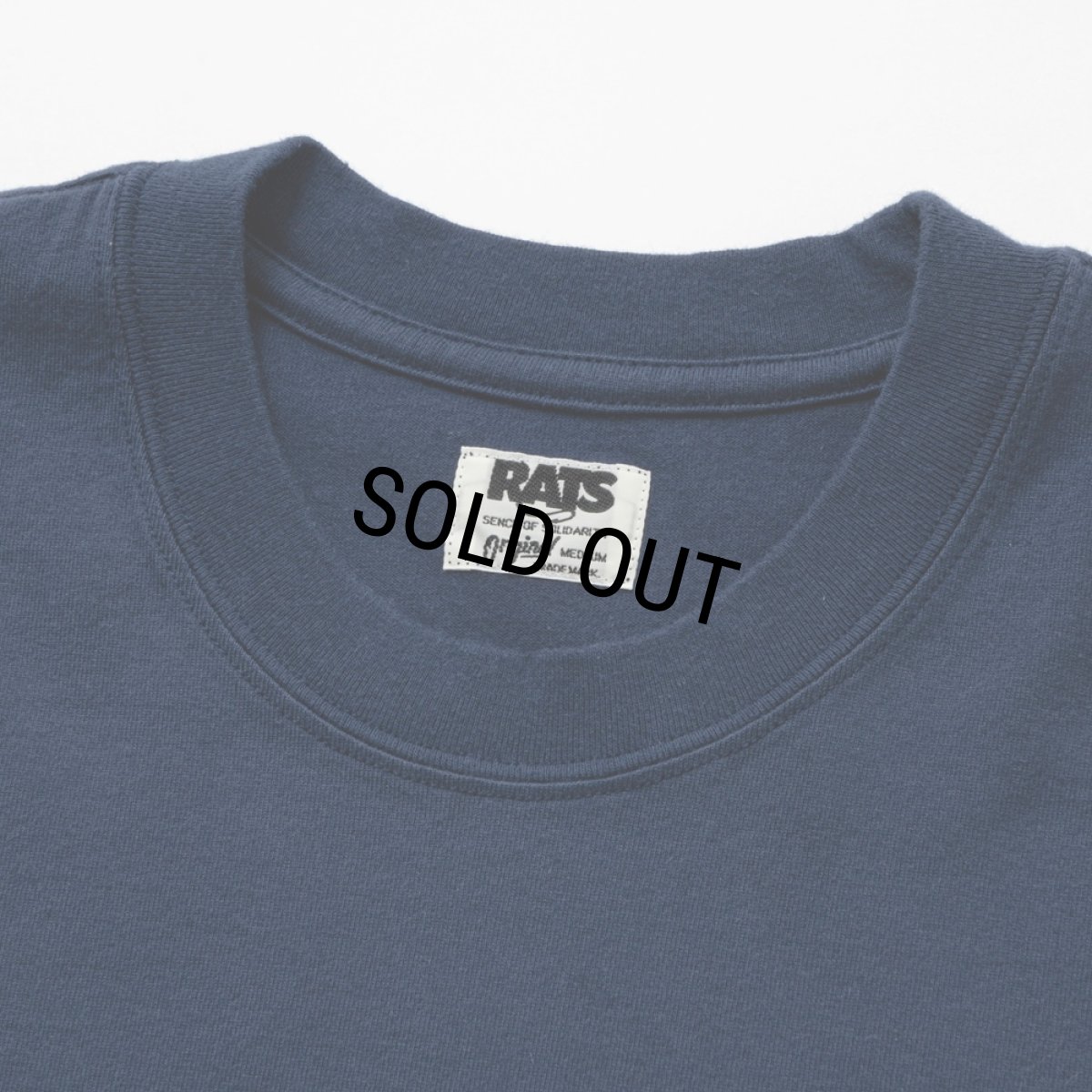 画像3: RATS/BOX LOGO WAY OF LIFE TEE（NAVY）［プリントT-24秋冬］ (3)