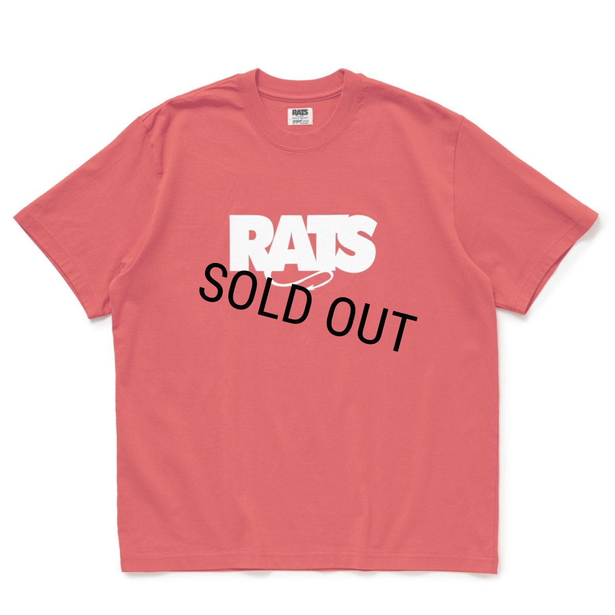 画像1: RATS/BOX LOGO WAY OF LIFE TEE（RED）［プリントT-24秋冬］ (1)