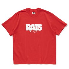 画像1: RATS/BOX LOGO WAY OF LIFE TEE（RED）［プリントT-24秋冬］ (1)