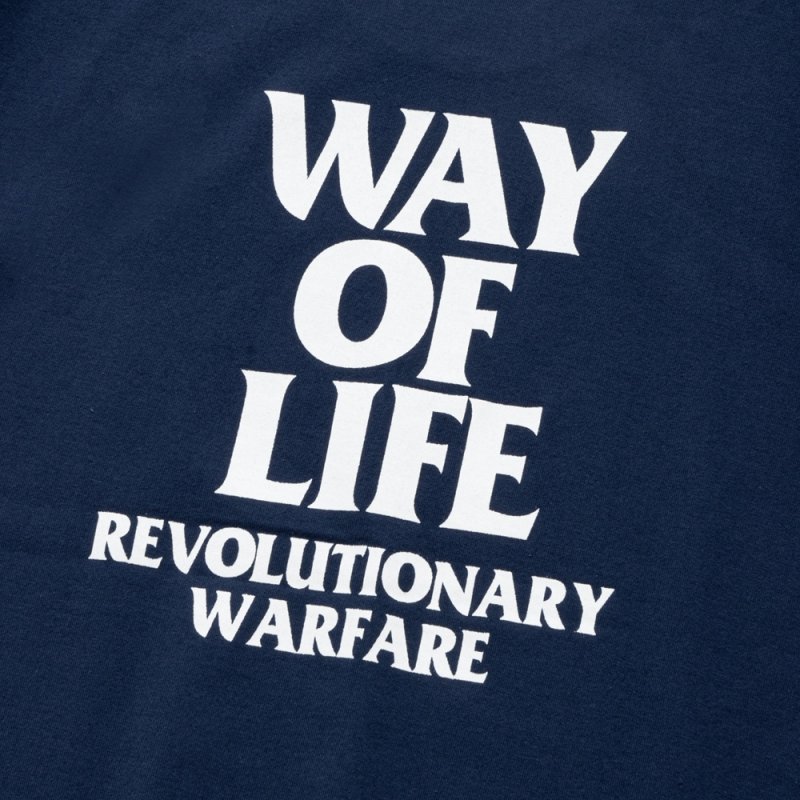 画像3: RATS/BOX LOGO WAY OF LIFE TEE（NAVY）［プリントT-24秋冬］