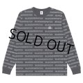 BlackEyePatch/KANJI BORDERED L/S TEE（BLACK）