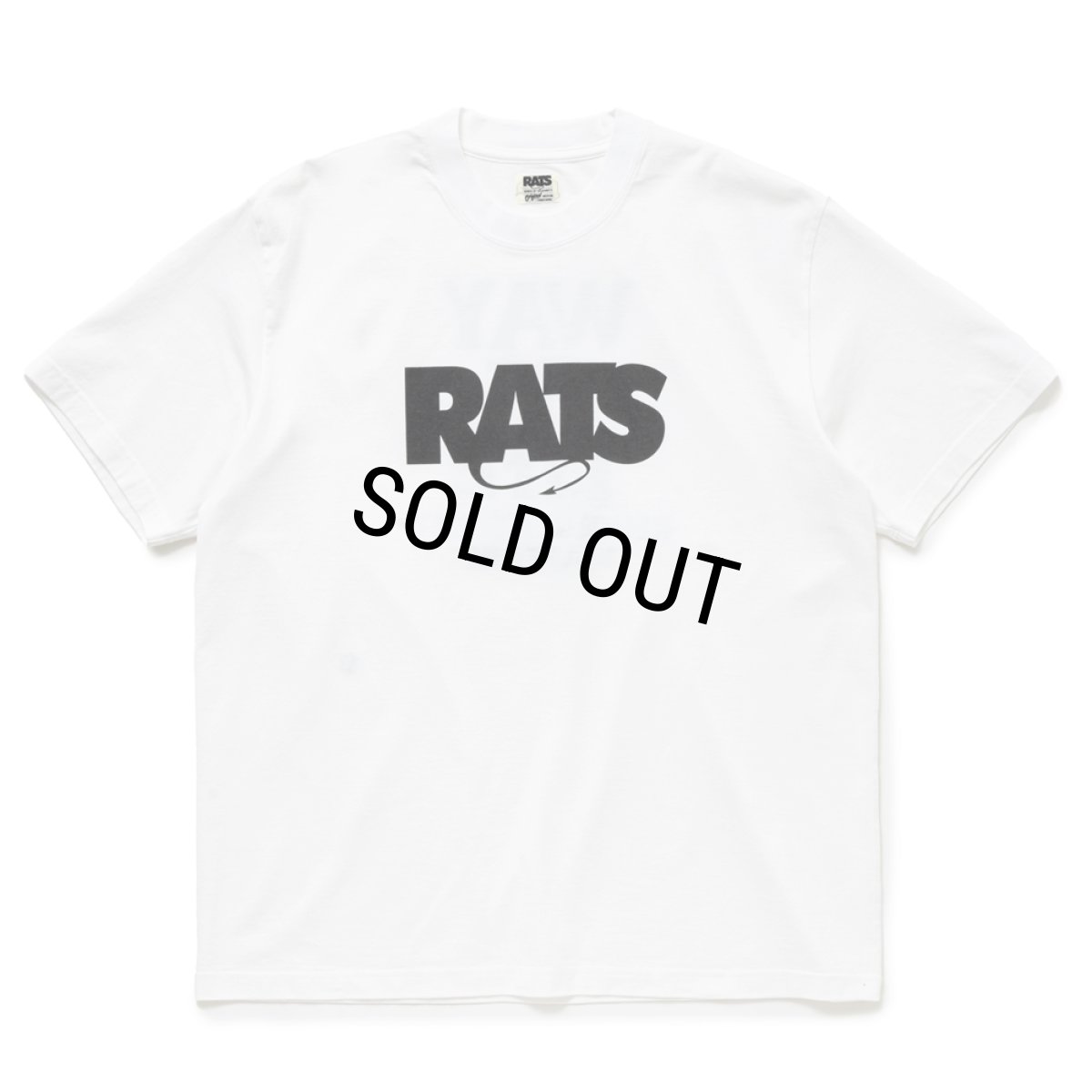 画像1: RATS/BOX LOGO WAY OF LIFE TEE（WHITE）［プリントT-24秋冬］ (1)
