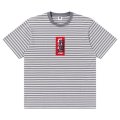 BlackEyePatch/STRIPED HWC LABEL TEE（MULTI）