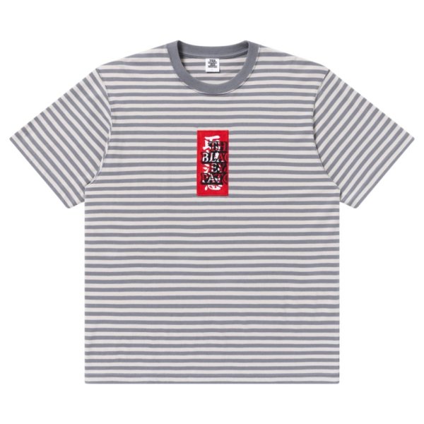 画像1: BlackEyePatch/STRIPED HWC LABEL TEE（MULTI）