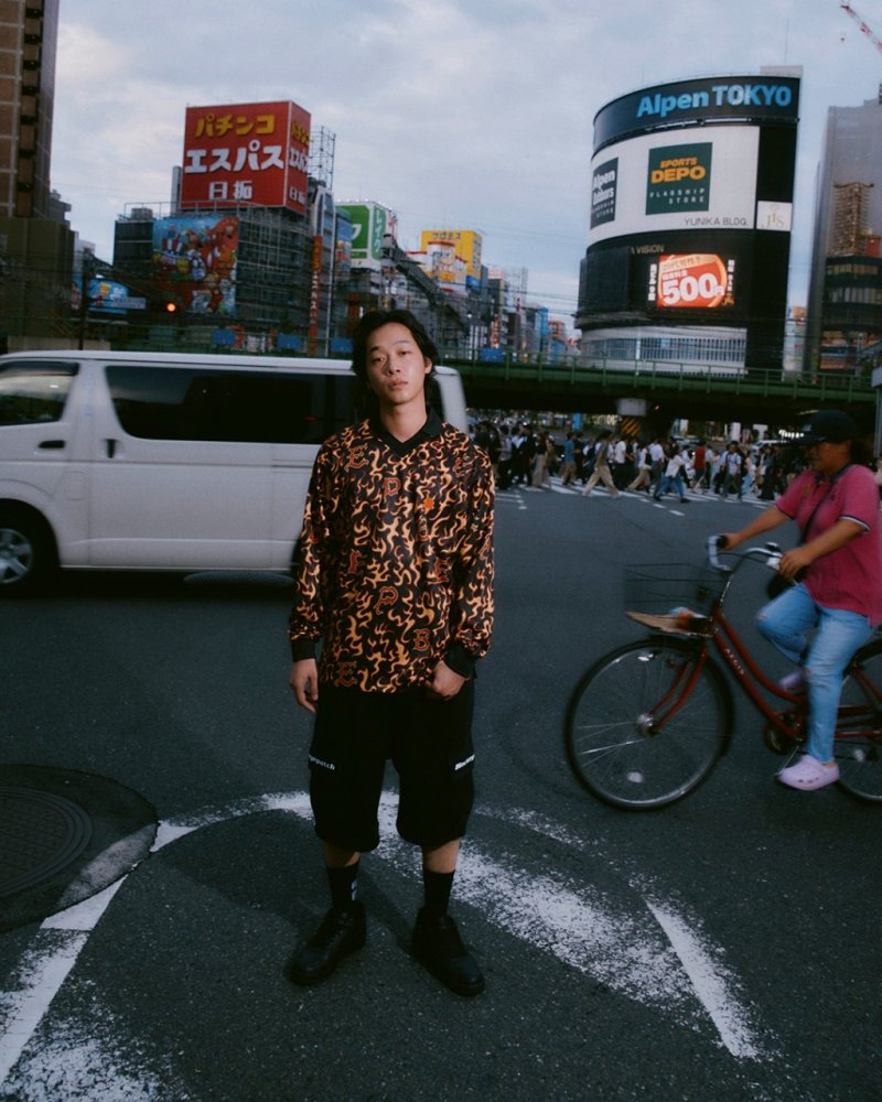 画像3: BlackEyePatch/FLAME PATTERNED GAME SHIRT(MULTI)