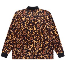 画像2: BlackEyePatch/FLAME PATTERNED GAME SHIRT(MULTI) (2)