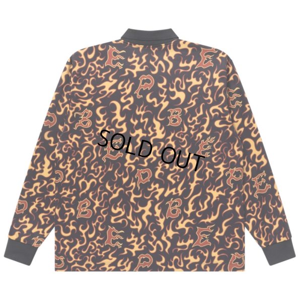 画像2: BlackEyePatch/FLAME PATTERNED GAME SHIRT（MULTI）