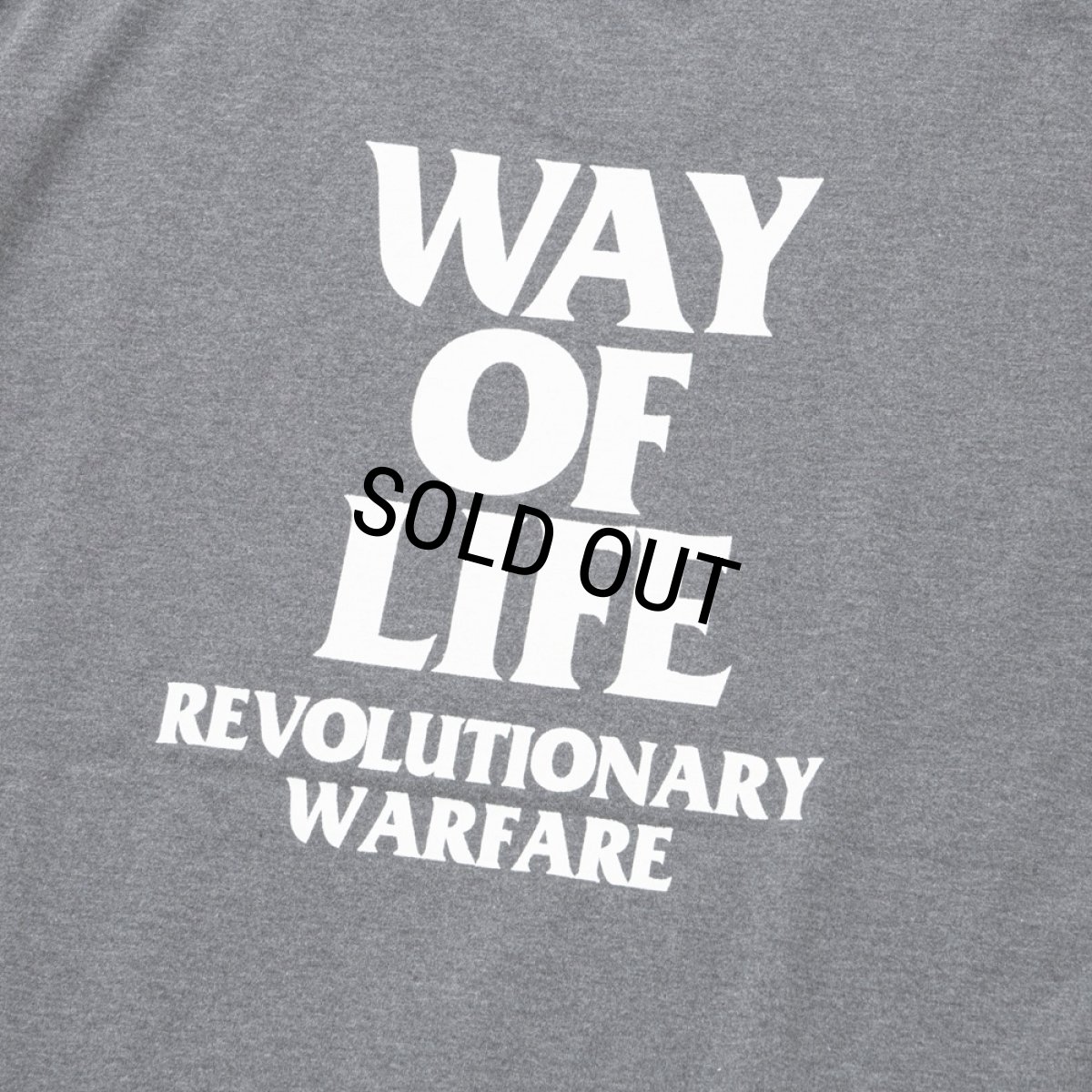 画像4: RATS/BOX LOGO WAY OF LIFE TEE（CHARCOAL）［プリントT-24秋冬］ (4)