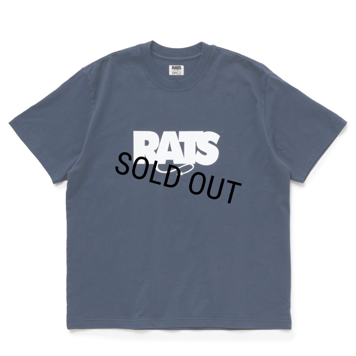画像1: RATS/BOX LOGO WAY OF LIFE TEE（NAVY）［プリントT-24秋冬］ (1)
