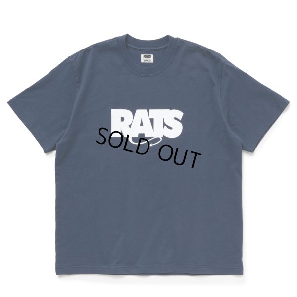 画像1: RATS/BOX LOGO WAY OF LIFE TEE（NAVY）［プリントT-24秋冬］